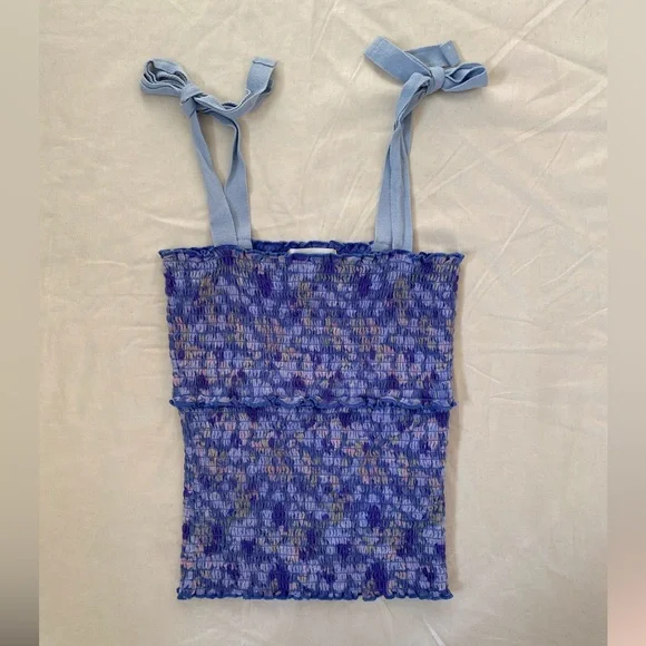 Like New Anthropologie Tube Top with Tie Shoulder Straps - Picture 3 of 3